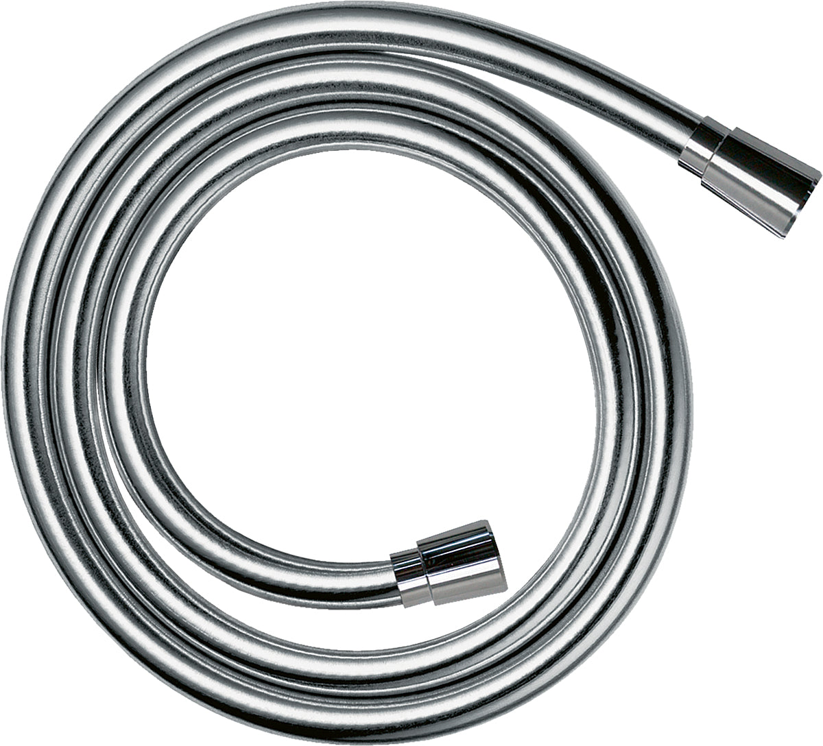 Hansgrohe Isiflex Brauseschlauch – 160 cm, Kunststoff, 1/2" Anschluss, Chrom