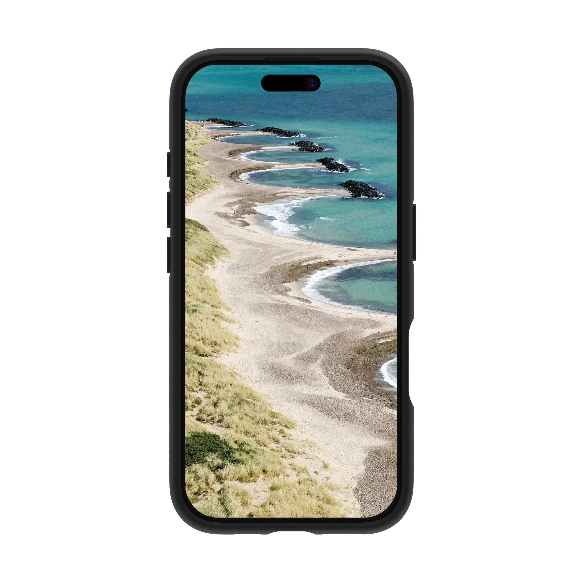 dbramante1928 Grenen MagSafe – Backcover – für Apple iPhone 16 Pro, Schwarz, bis 2 m sturzsicher