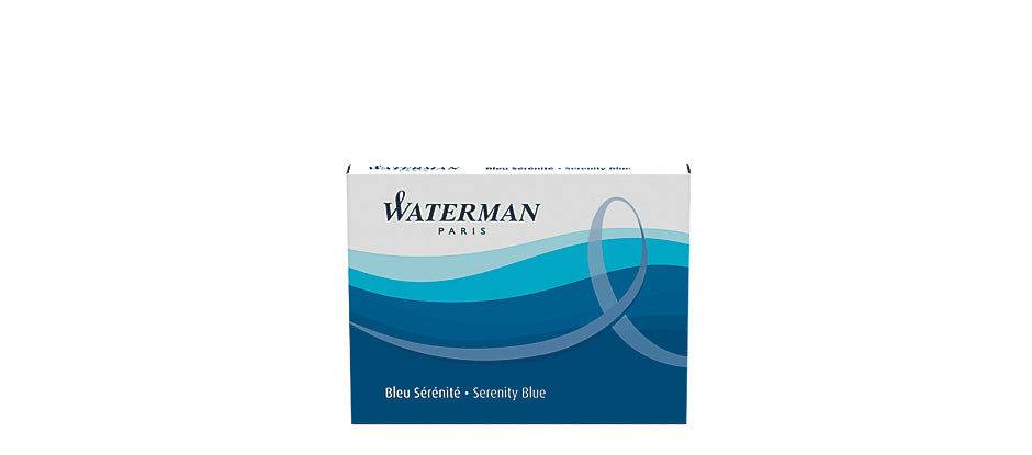 Waterman Tintenpatronen – Blau, Geruchsarm, 8 Stk.
