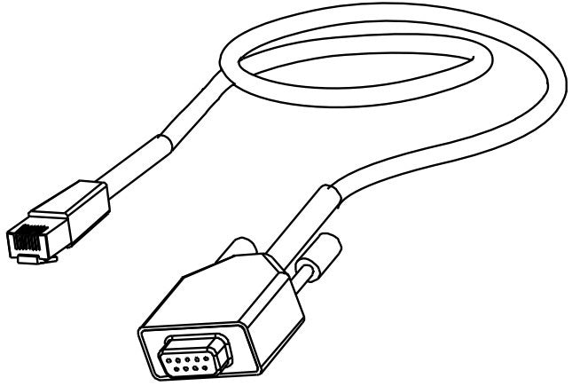 Datamax O'Neil Kabel RS232 zu RJ45 (männlich–weiblich) – für MP Compact4-Serie, Nova DT/TT u. a., 502542