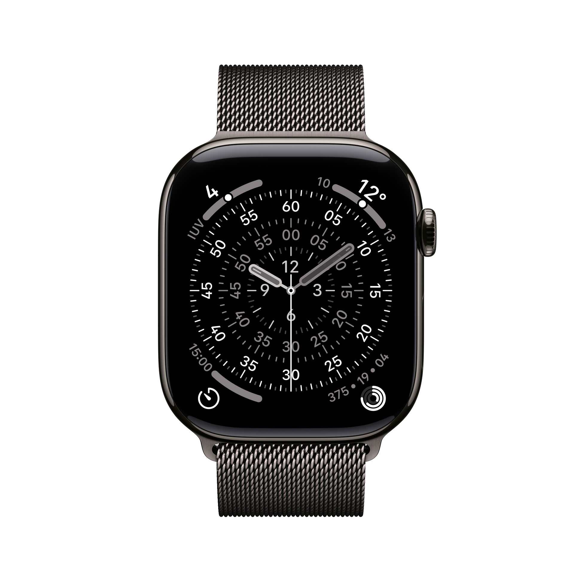 Apple Watch S11 Slate Titanium – Smartwatch – 46 mm, LTE, OLED, 50 m, Mailänder Schlaufe (M/L)