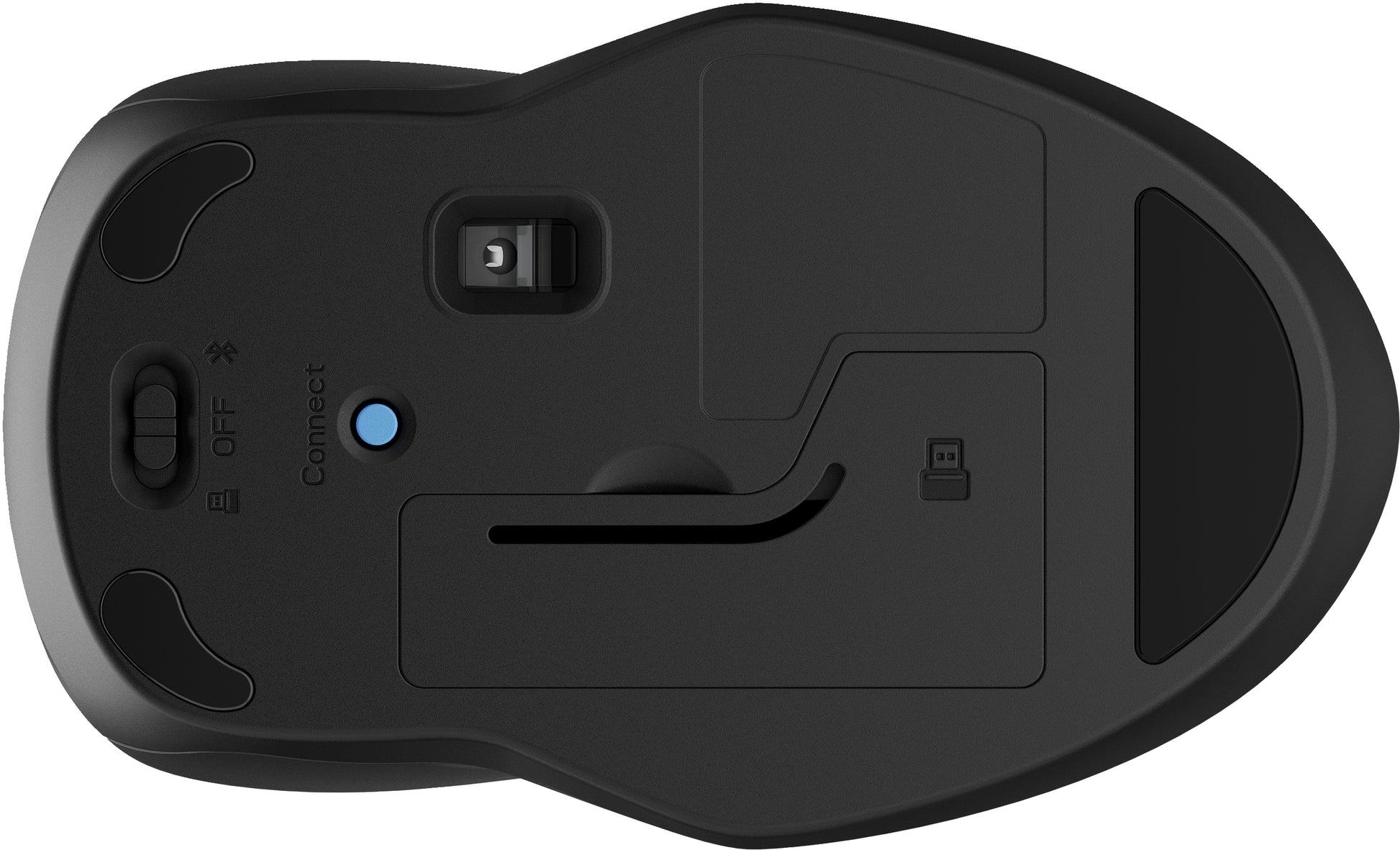HP 250 Maus – kabellos, Bluetooth + 2,4 GHz