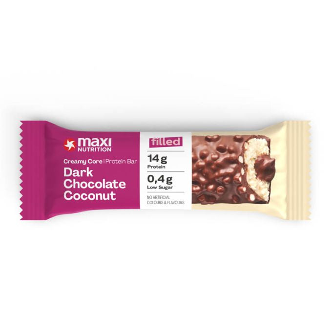 Maxi Nutrition Creamy Core Protein-Riegel – Schokolade & Kokosnuss – 12 × 45 g