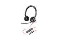 HP Poly Poly Blackwire 3320 Office-Headset – Over-Ear, Stereo, Kabel (USB-C), MS Teams zertifiziert, Schwarz