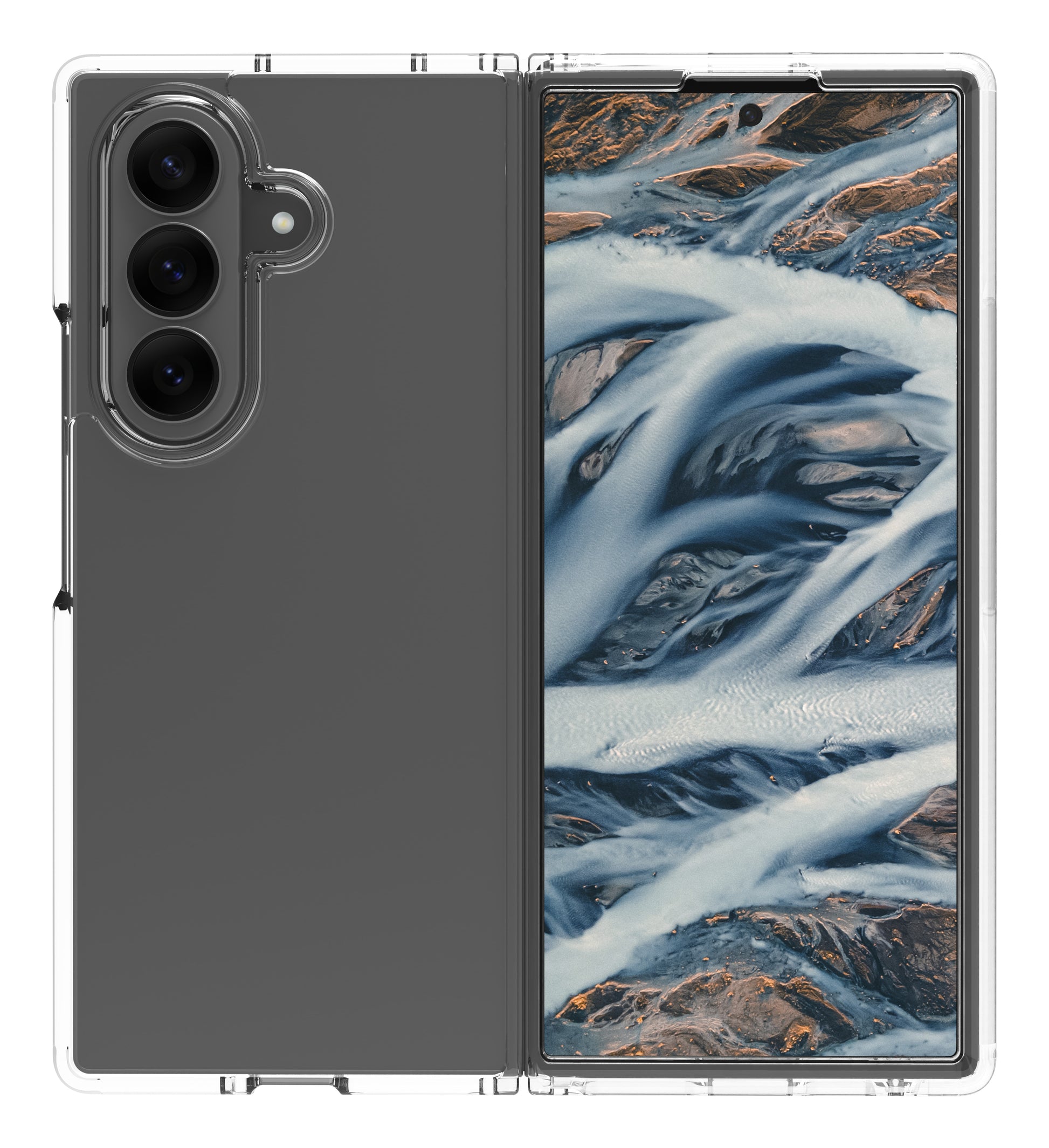 dbramante1928 Iceland Pro Backcover – für Samsung Galaxy Z Fold 7, Transparent, bis 3 m sturzsicher