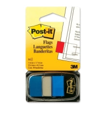 Post-It Indexregister – 25 × 43 mm, Kunststoff, Blau, unbedruckt, mit Dispenser