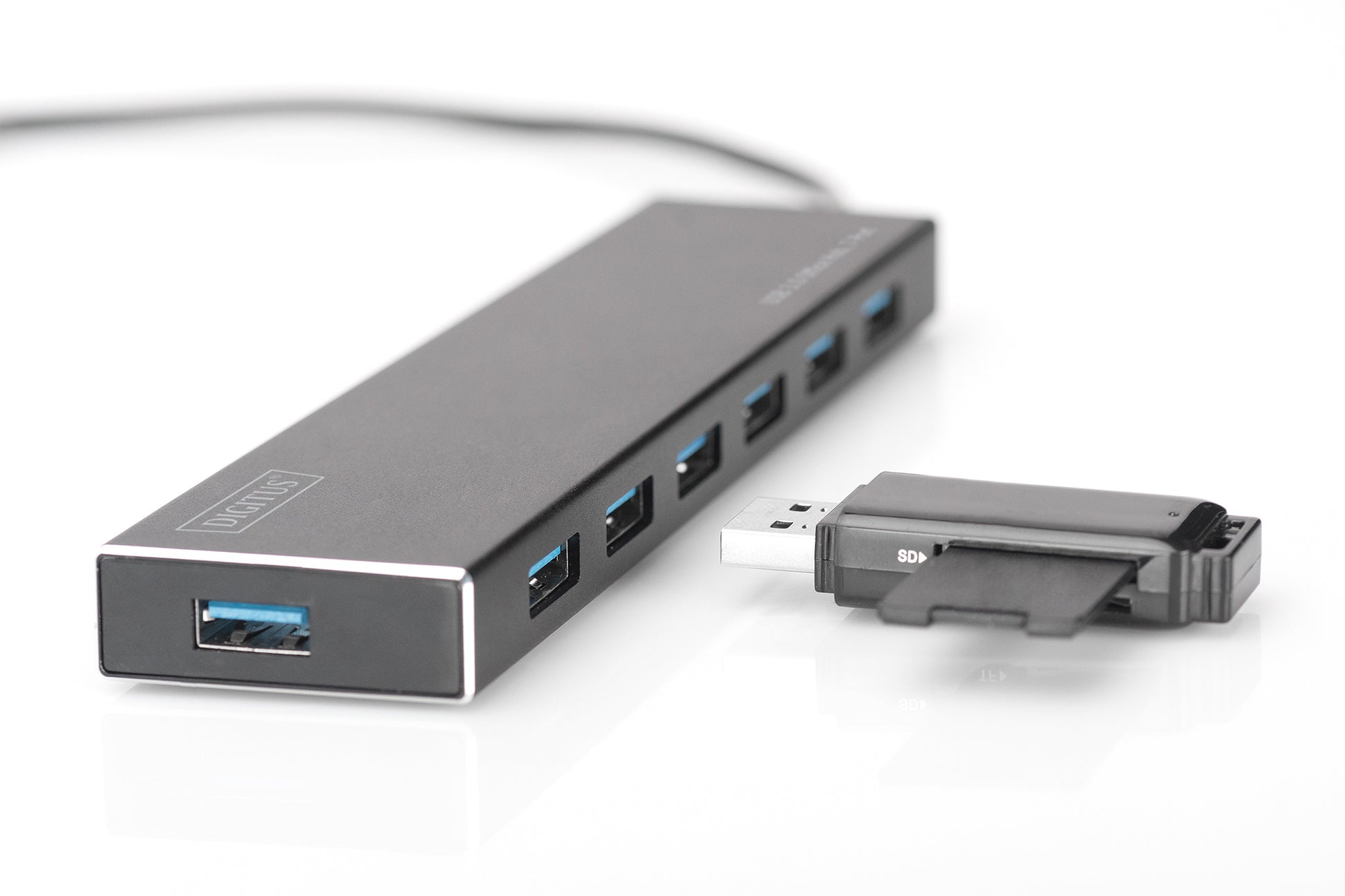 Digitus USB-Hub – USB 3.0, 7× USB-A, für Windows/Mac