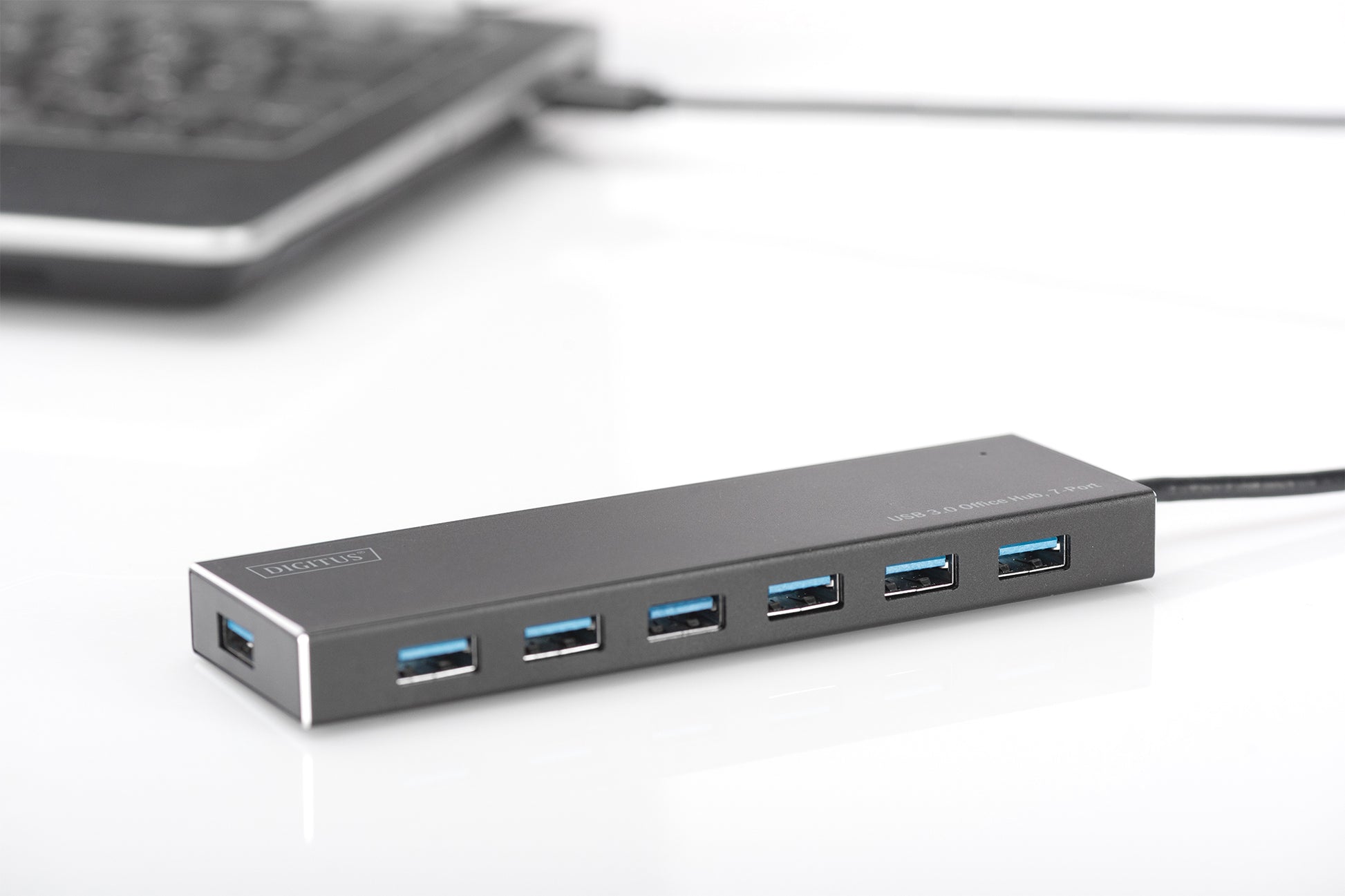 Digitus USB-Hub – USB 3.0, 7× USB-A, für Windows/Mac