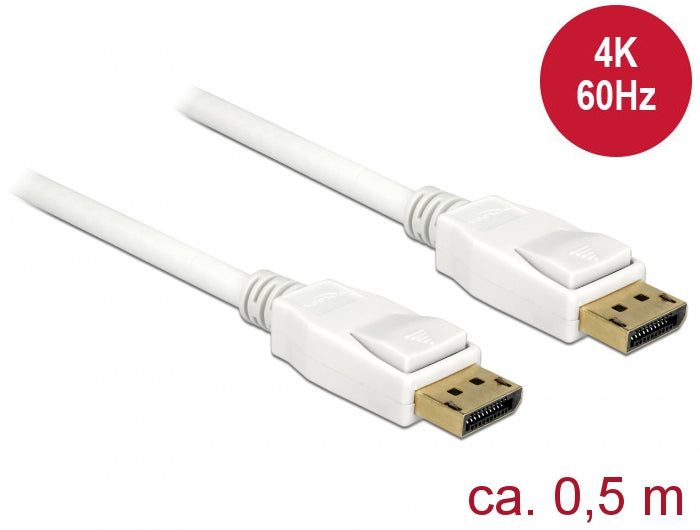 DeLOCK DisplayPort Kabel DP 1.2 4K 60 Hz – 0,5 m