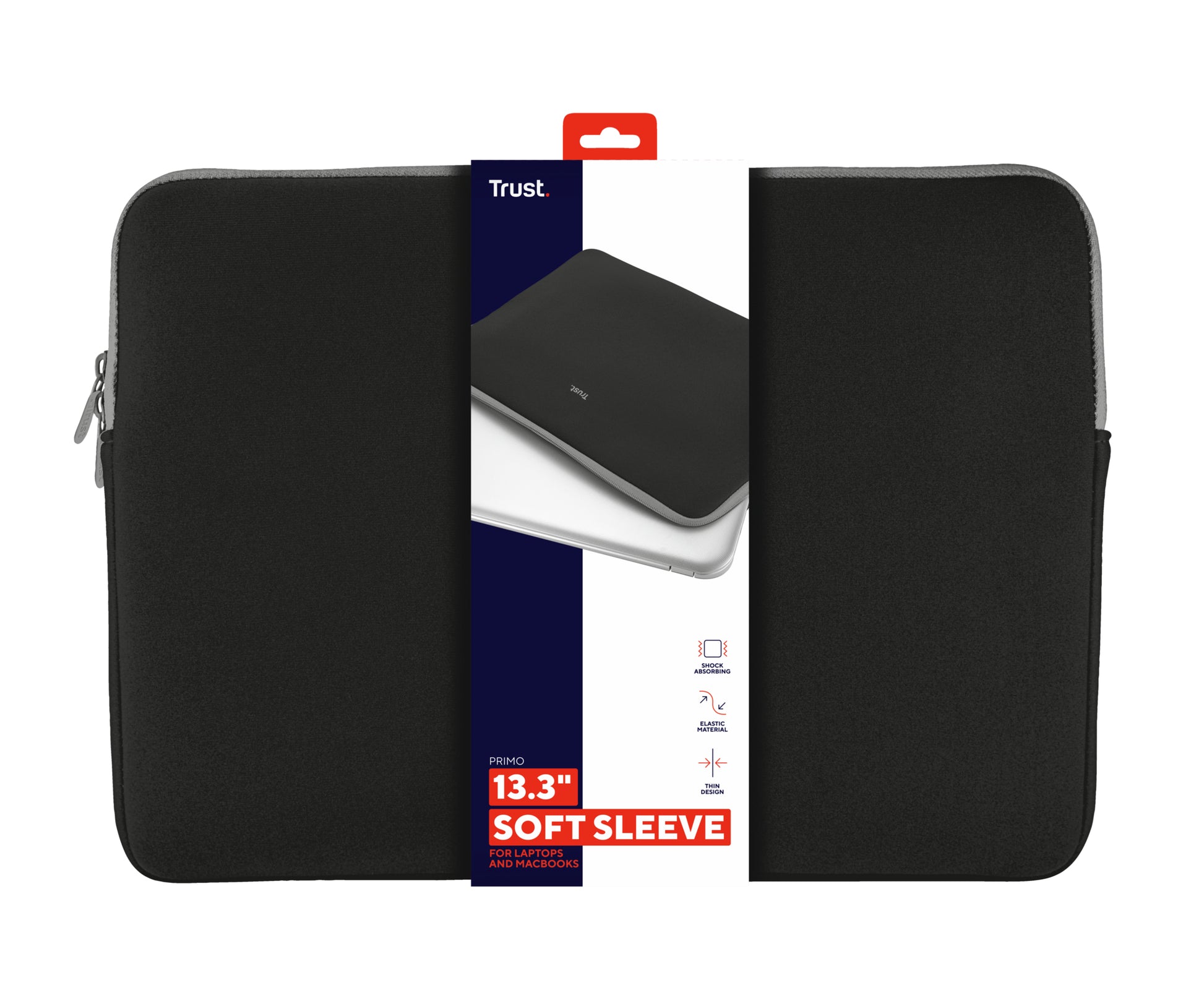Trust Notebook-Schutzhülle bis 13,3" – Schwarz