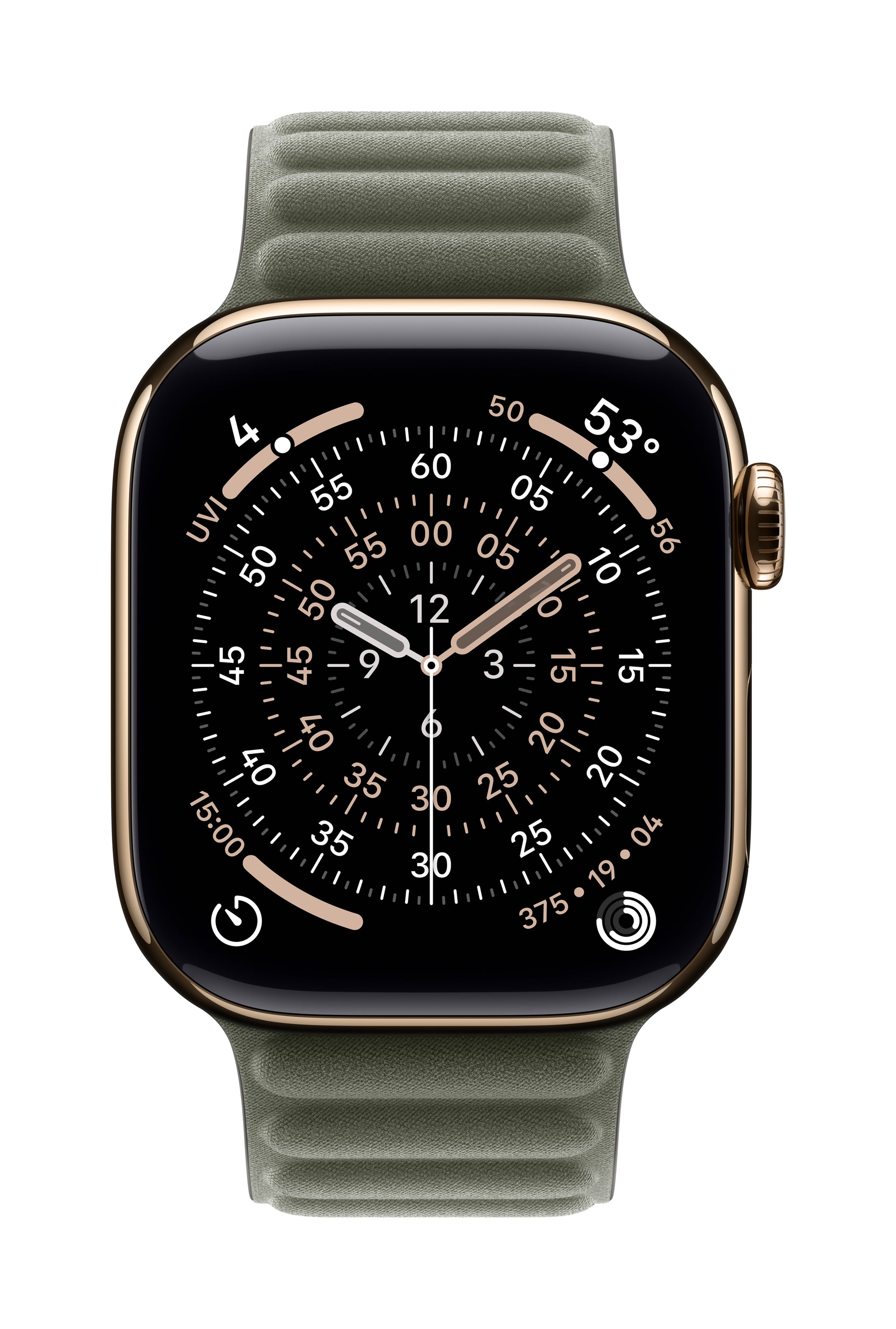 Apple Magnetic Link – Armband – für Apple Watch 42 mm, Sage Gray, S/M, Polyester