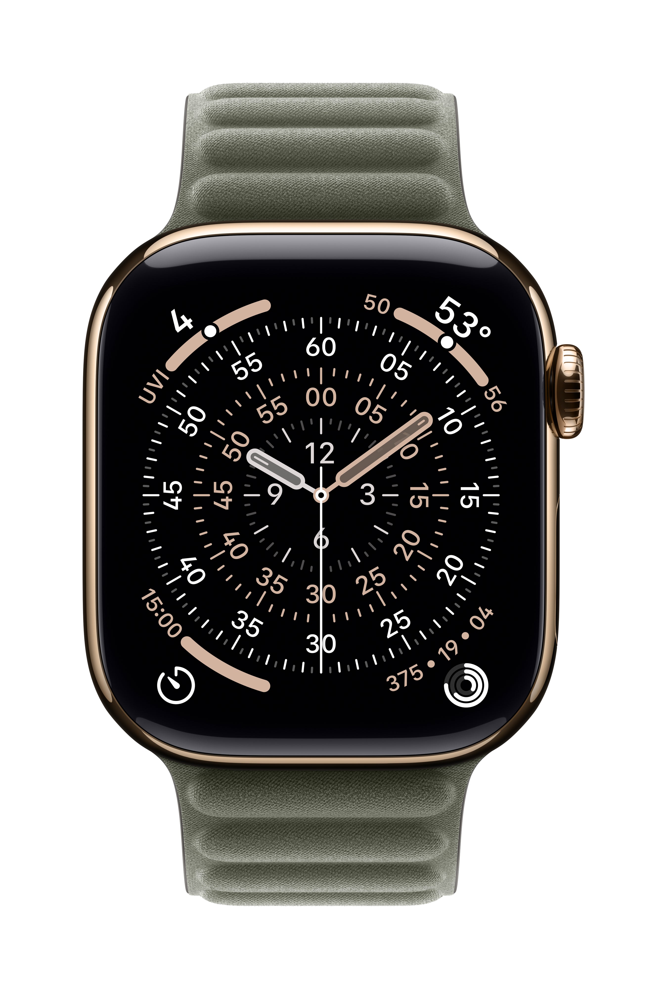 Apple Magnetic Link – Armband – für Apple Watch 42 mm, Sage Gray, S/M, Polyester