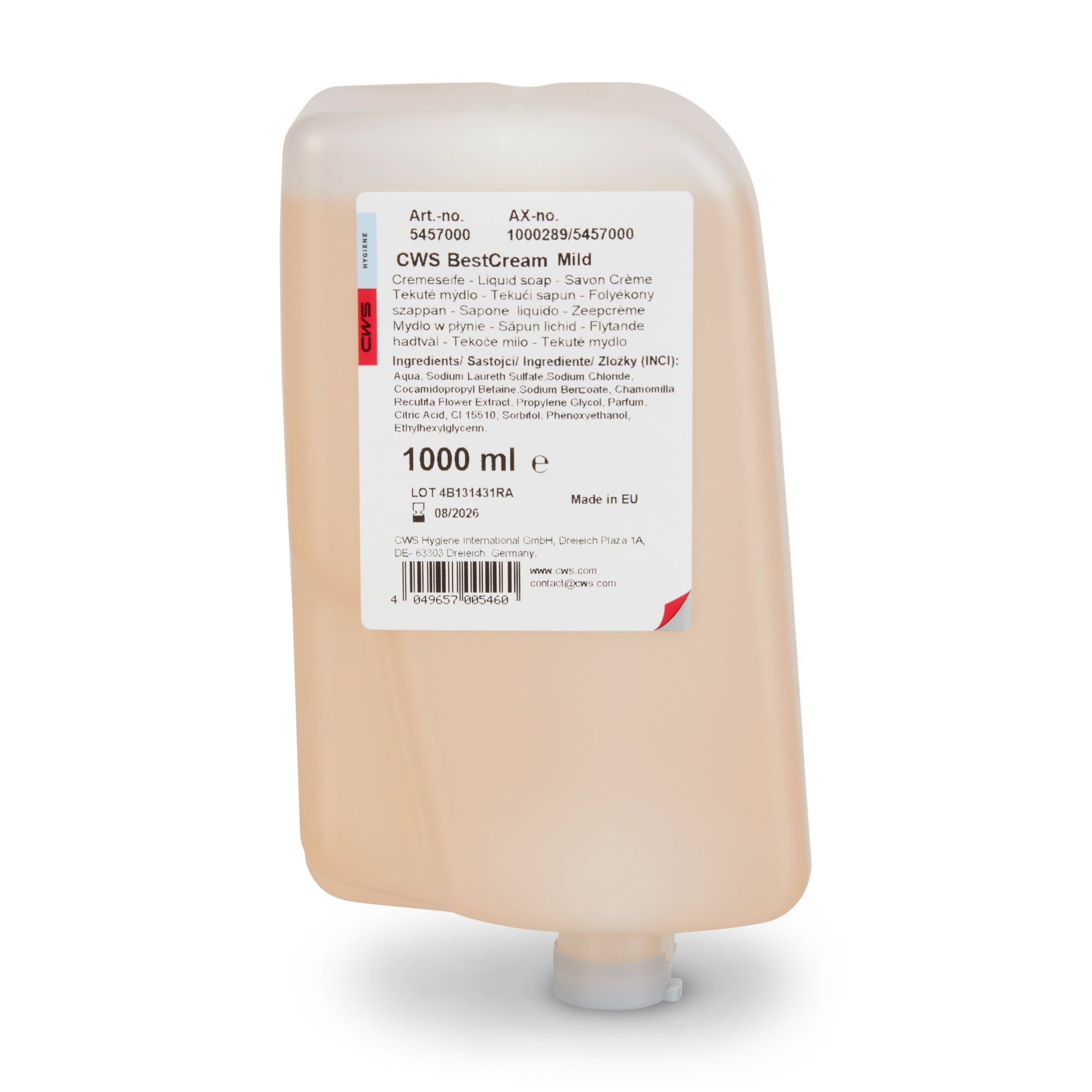 Cws Handseife Flüssig ParadiseLine Best Cream Mild – blumig – 12 × 1 l