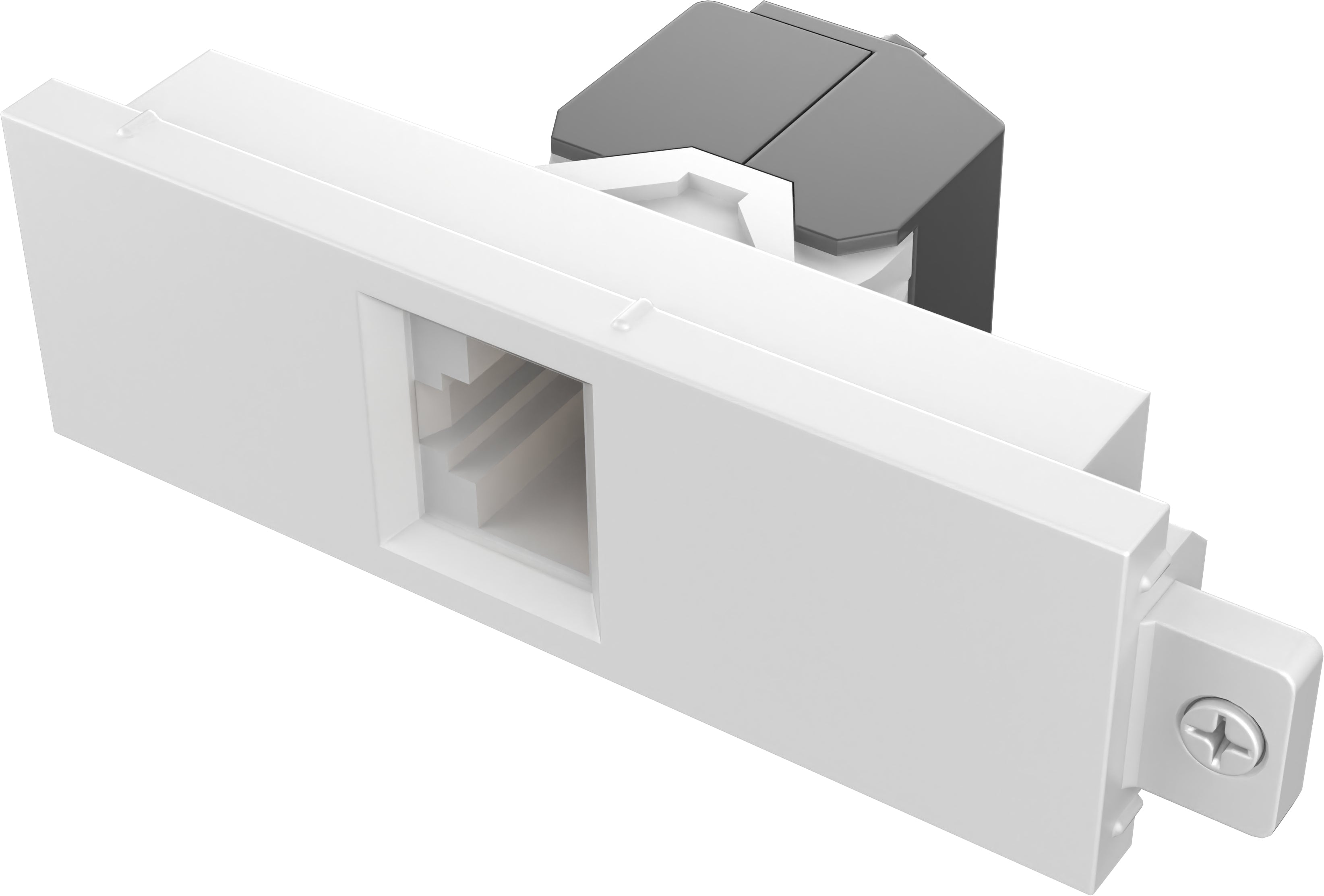 Vision TC3 – RJ-45-Kupplung, Cat6a, 1× RJ-45 (weiblich), Weiss, 1er-Pack