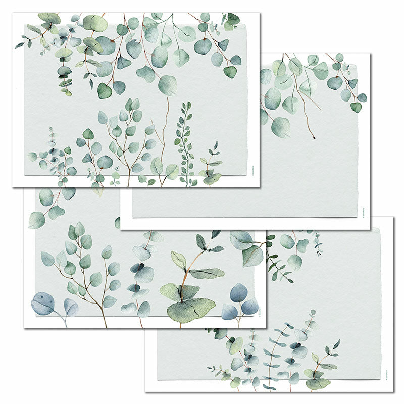Trendform Tischset Eukalyptus, Papier, 29,7 × 42 cm – FSC – 12 Stk.