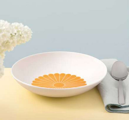 Villeroy & Boch Fleur Pastaschale – 0,62 l, Porzellan, Gelb, spülmaschinenbeständig, mikrowellengeeignet