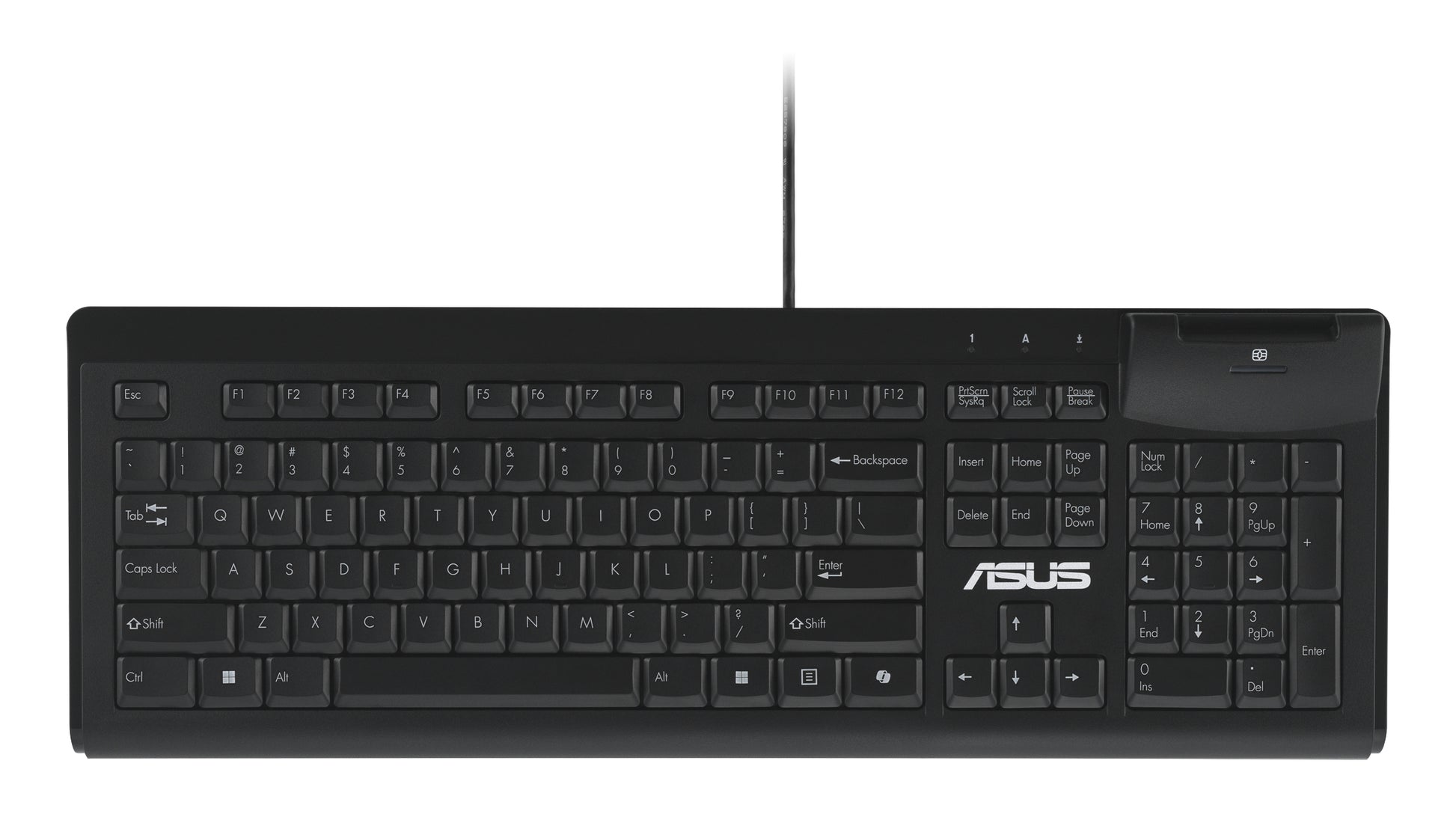 ASUS KU100 – Tastatur 100% – kabelgebunden, USB‑A – Schwarz