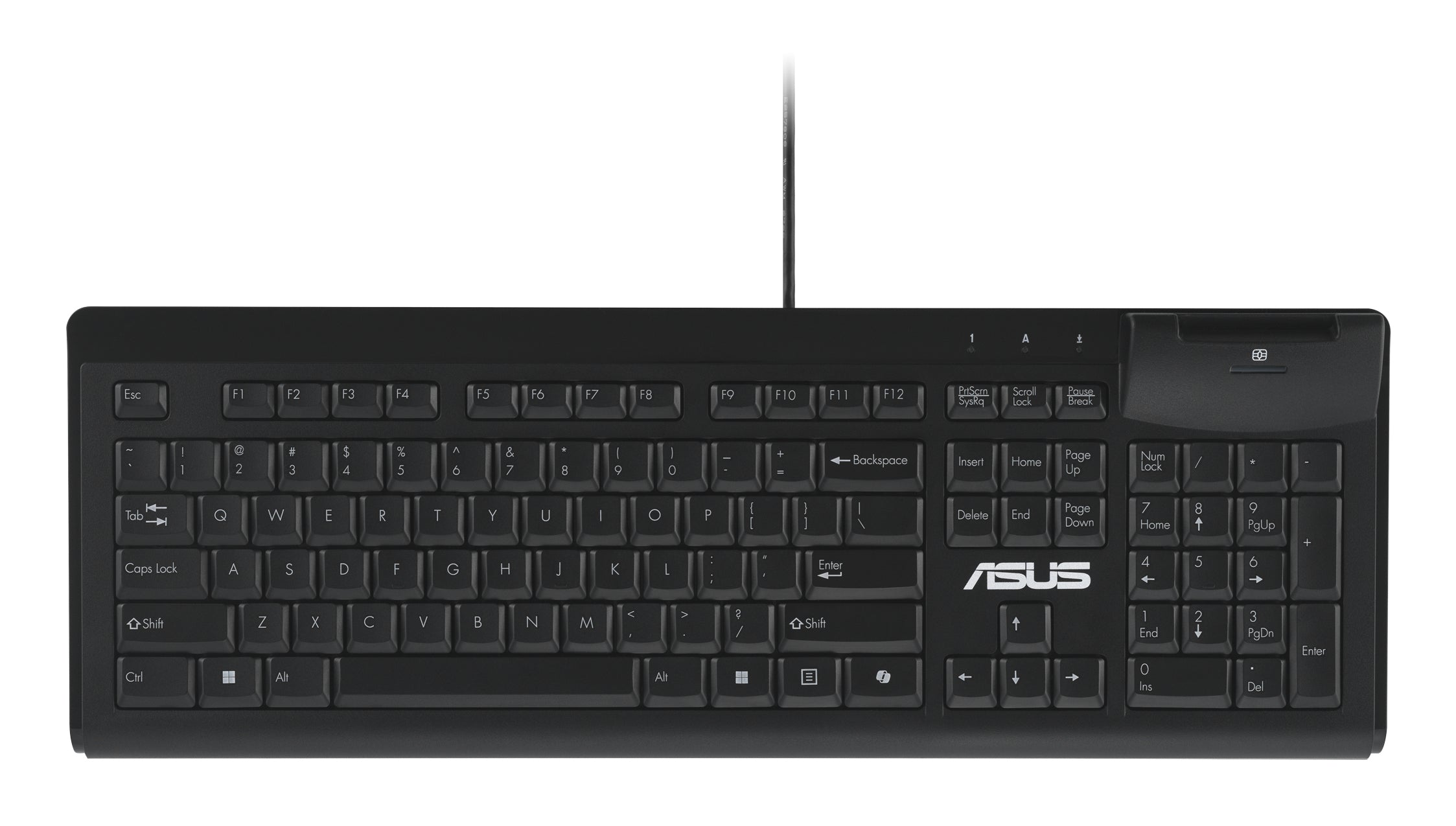 ASUS KU100 – Tastatur 100% – kabelgebunden, USB‑A – Schwarz
