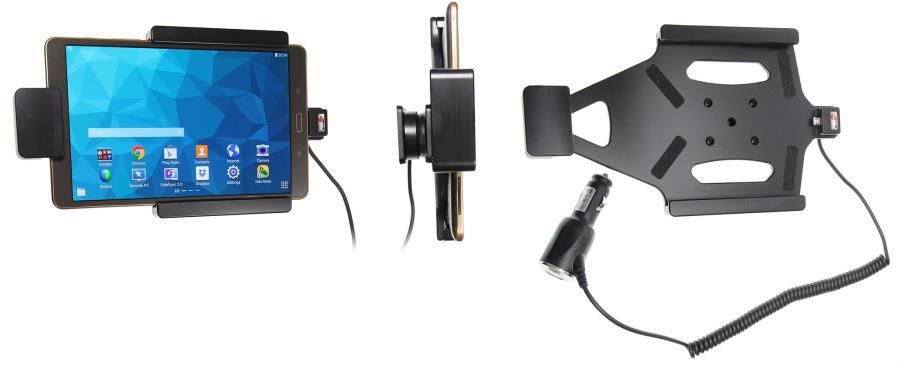 Brodit Fahrzeug-Dock für Samsung Galaxy Tab S 8,4" (SM‑T700/705) – Zigarettenanzünder, USB – Schwarz