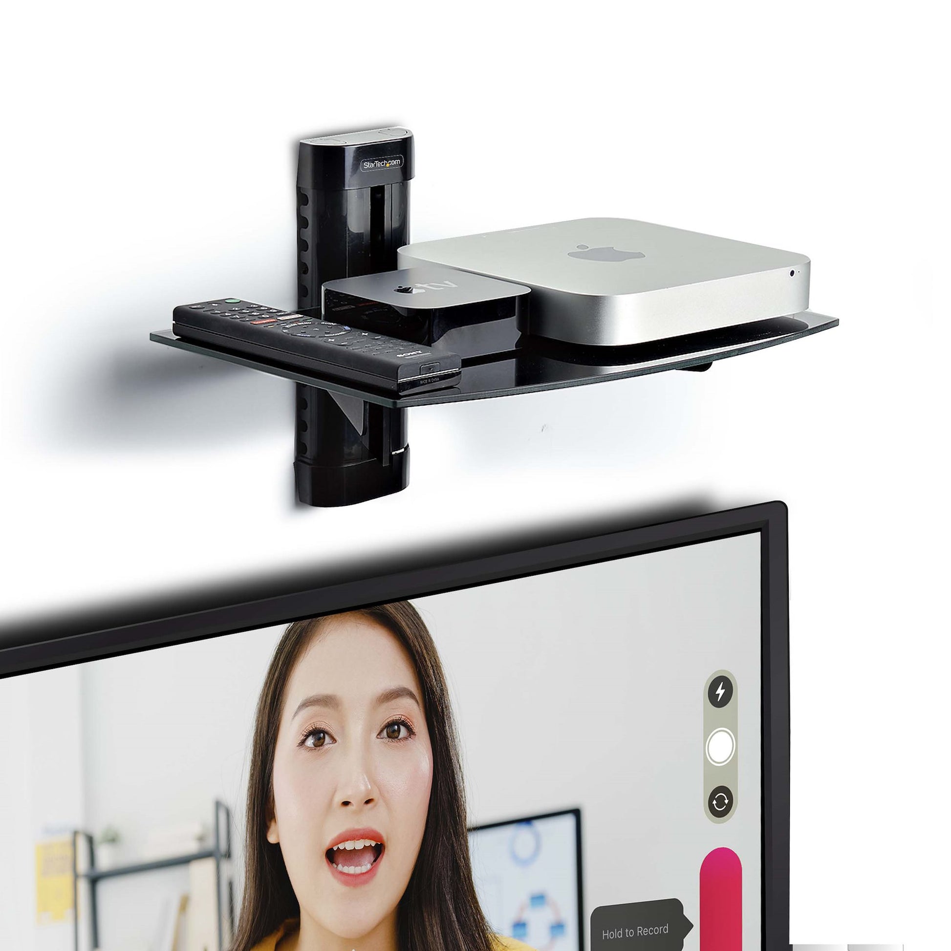 StarTech.com Medienbox, Wandmontage, für AV-Geräte unter TV