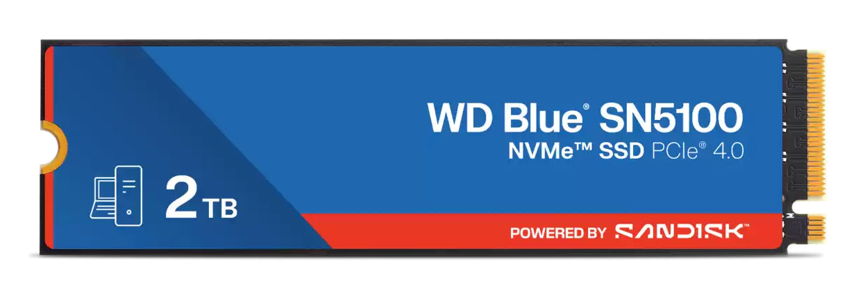 Western Digital WD Blue SN5100 – 2 TB M.2 NVMe PCIe 4.0, 7100/6700 MB/s