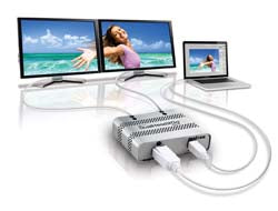 Matrox DualHead2Go Digital Edition Mini – Adapter, Mini-DP/Thunderbolt > 2× DVI, für Mac