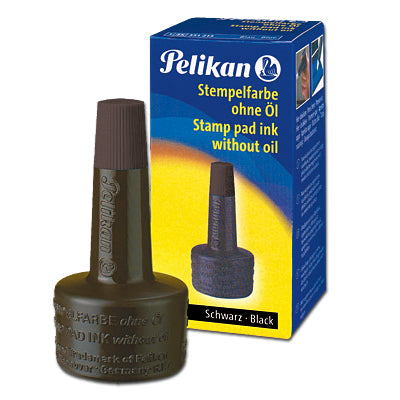 Pelikan Stempelfarbe – 28 ml, Kunststoff, ohne Öl, Schwarz