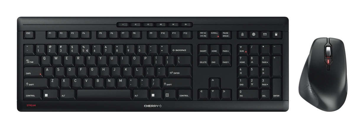 CHERRY STREAM DESKTOP COMFORT – Tastatur, US-Layout (EN), Schwarz