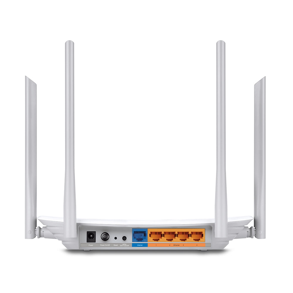 TP-Link Archer C50 – WLAN-Router, Wi-Fi 5, Dual-Band (2,4/5 GHz), bis 867 Mbit/s, 4x RJ-45, 1x USB 2.0