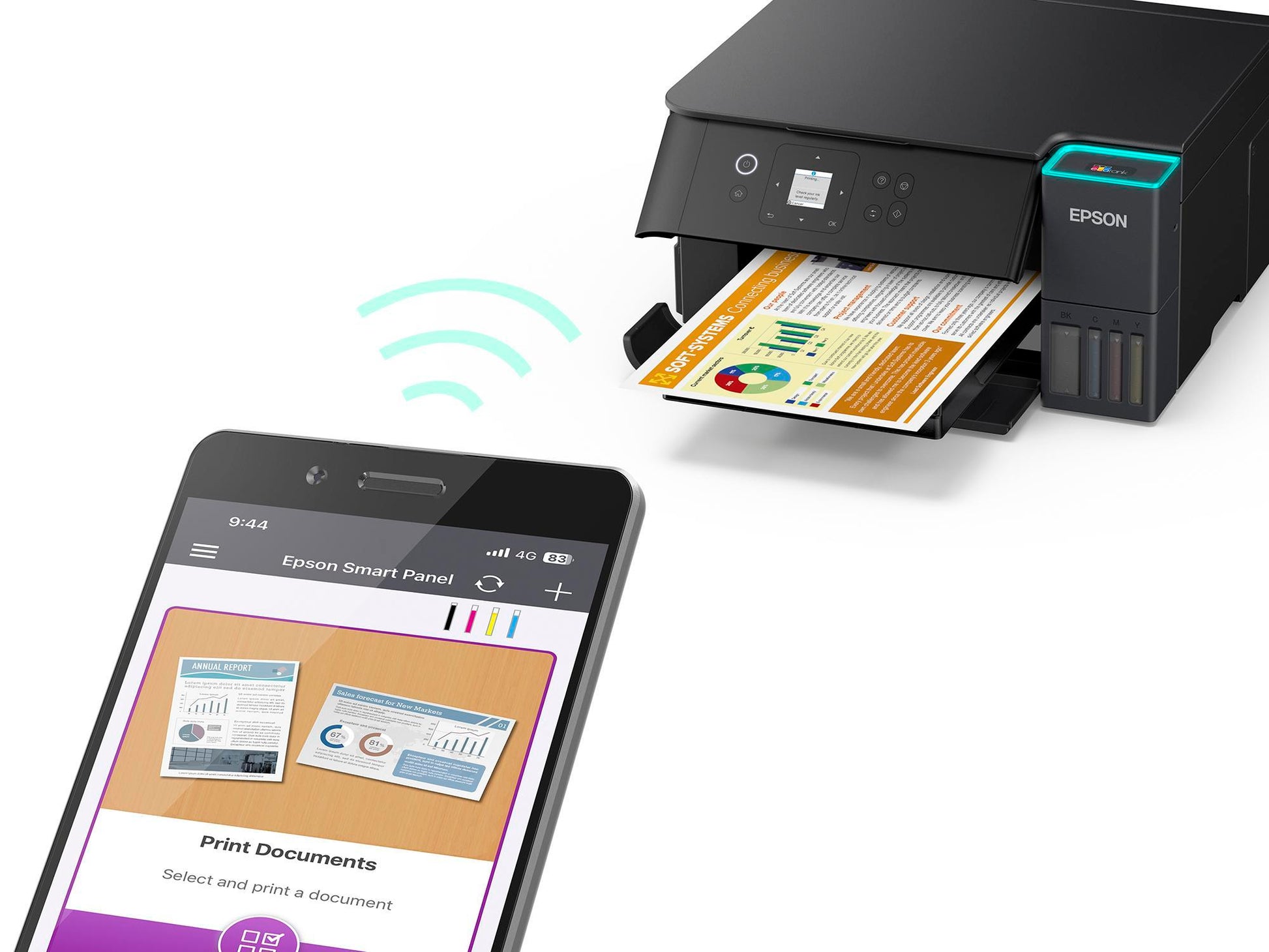 Epson EcoTank ET-2851 – Farbtintenstrahl-Multifunktionsdrucker, A4, 3-in-1, Duplex, WLAN, AirPrint