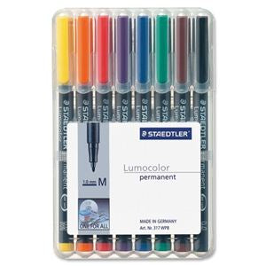 Staedtler Lumocolor Permanent Marker – sortiert, 8 Stück