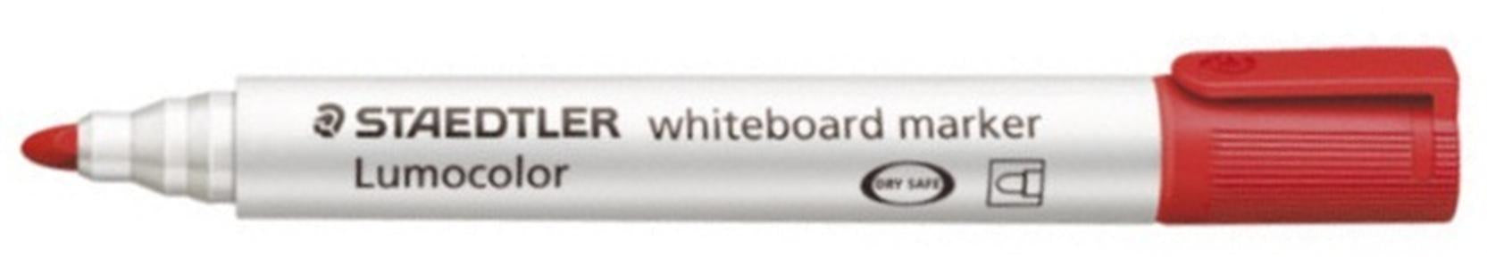 Staedtler Whiteboard-Marker – rot, trocken abwischbar, nachfüllbar – für Whiteboards, Porzellan & Glas