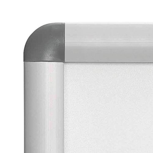 Nobo Hängesichttafel – A2 Hochformat, Silber, Metall, Wetterfest – 1 Stück