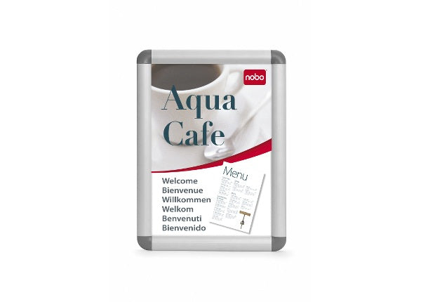 Nobo Plakatrahmen – für A0 – wetterfest – Silber – Aluminium – 900 × 1'245 × 20 mm