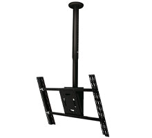 B-Tech Deckenhalterung – bis 65" – VESA 75×75–800×400 – bis 70 kg, Teleskopmast, Höhenverstellbar – BT8427