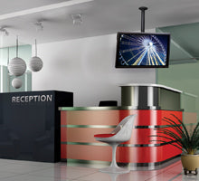B-Tech Deckenhalterung – bis 65" – VESA 75×75–800×400 – bis 70 kg, Teleskopmast, Höhenverstellbar – BT8427
