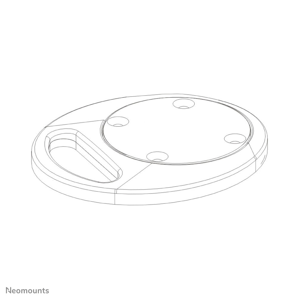 Neomounts Rohr-Verbinder – Tisch-/Bank-Befestigung – für FPMA-D910, FPMA-D920, FPMA-D930 und andere