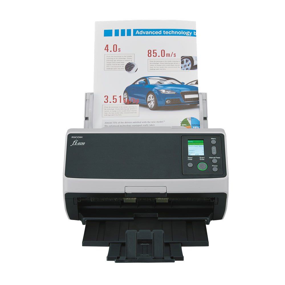 Ricoh fi-8190 – Einzugsscanner, A4, Duplex, 90 ppm, ADF 100 Blatt, LAN