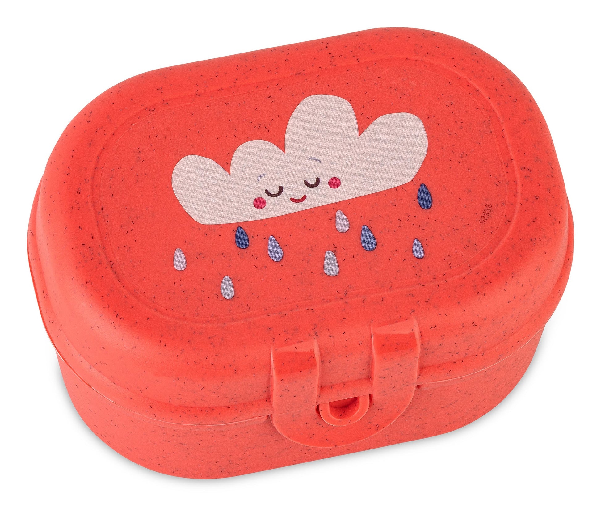 Koziol – Lunchbox 500 ml, 9,6 × 7,0 × 5,2 cm, Kunststoff (biozirkulär), korallenrot