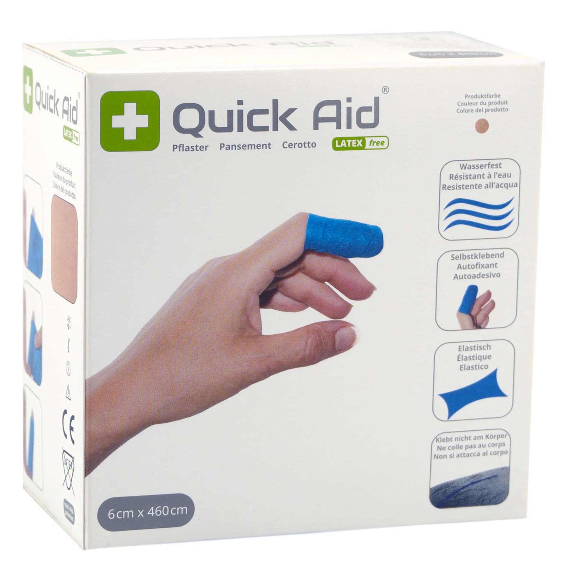 Quick Aid Pflasterrolle – 60 mm × 4,6 m, beige