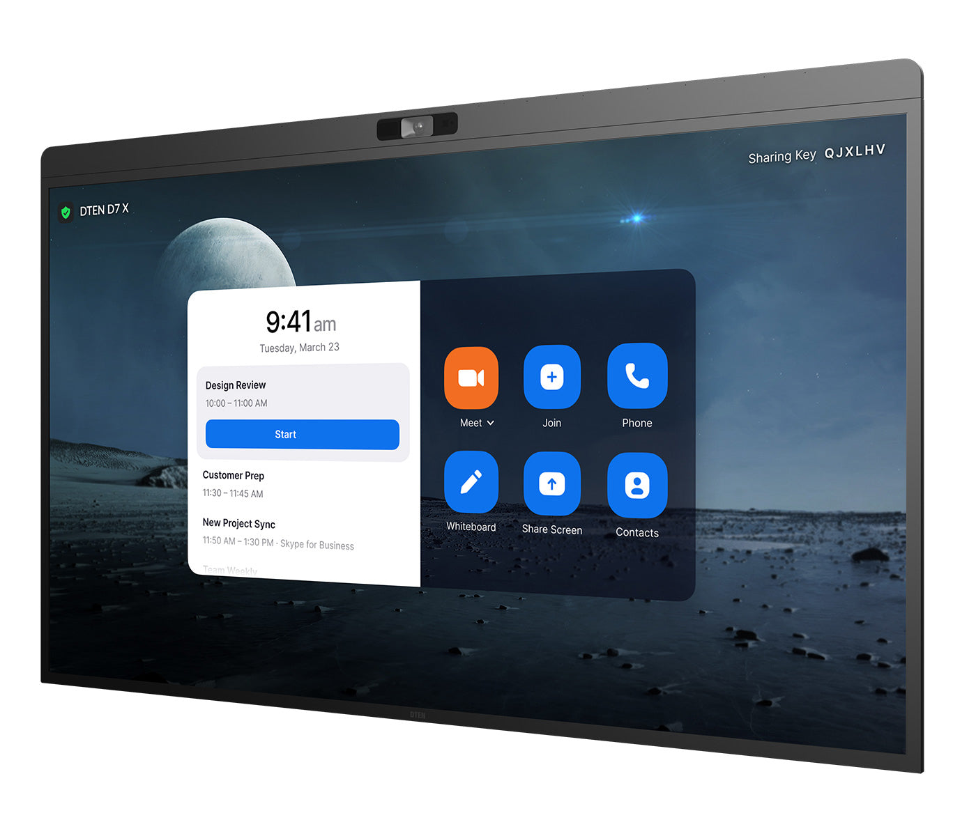 DTEN D7X – 75" 4K Ultra HD Interaktives Display (Touch), Kapazitiv, Android – Schwarz
