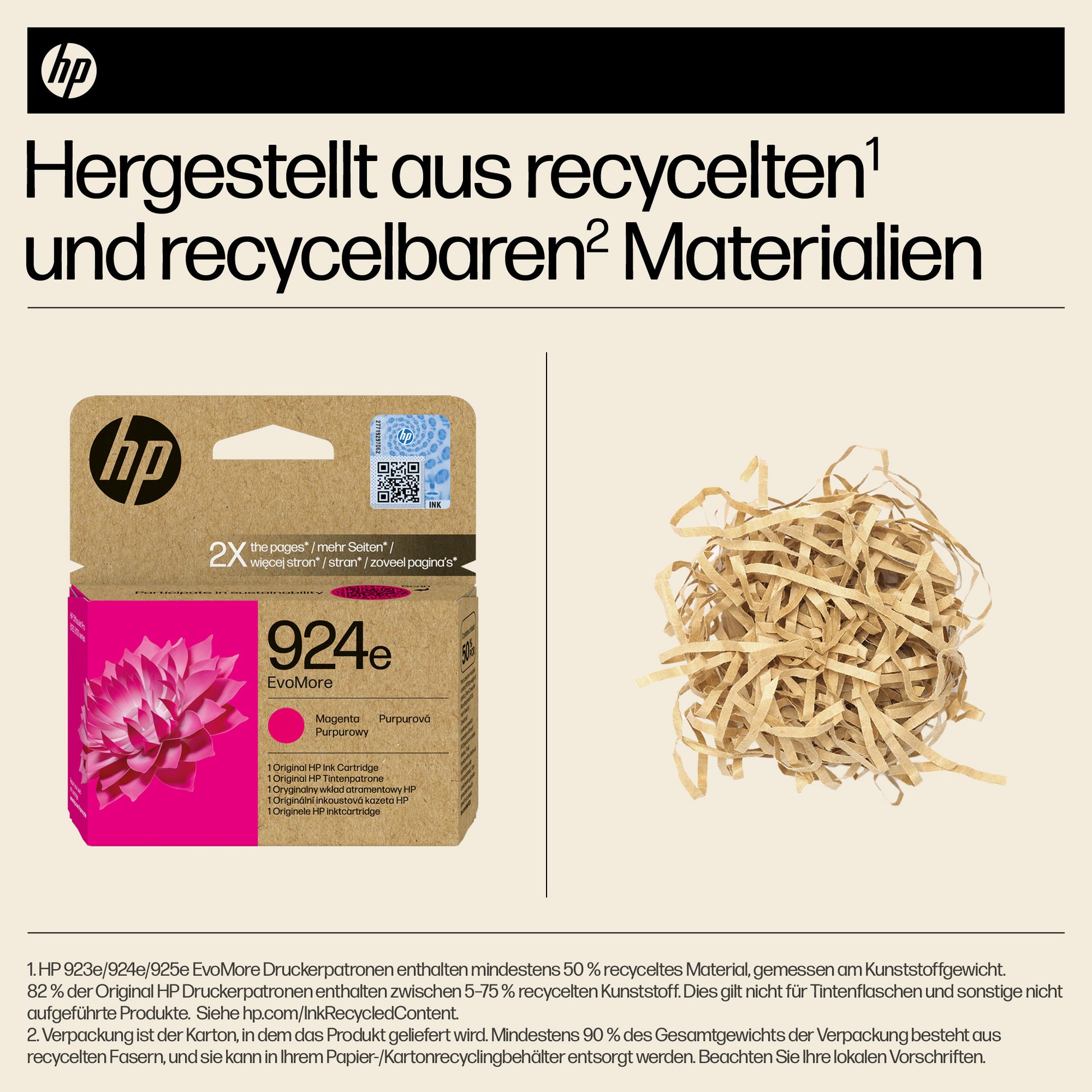 HP 924e EvoMoreXL Magenta Tintenpatrone (Original) – 800 Seiten – für HP 924e