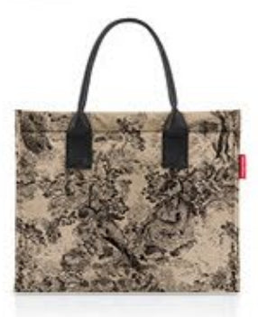 Reisenthel Stofftasche, Polyester, Jacquard-Muster Braun, 420×350×170 mm