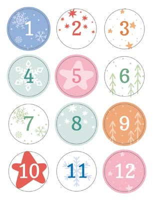 URSUS Adventskalender Winterfreunde – 24 Fächer, 24 Aufkleber (4 Bögen) – ab 3 Jahren