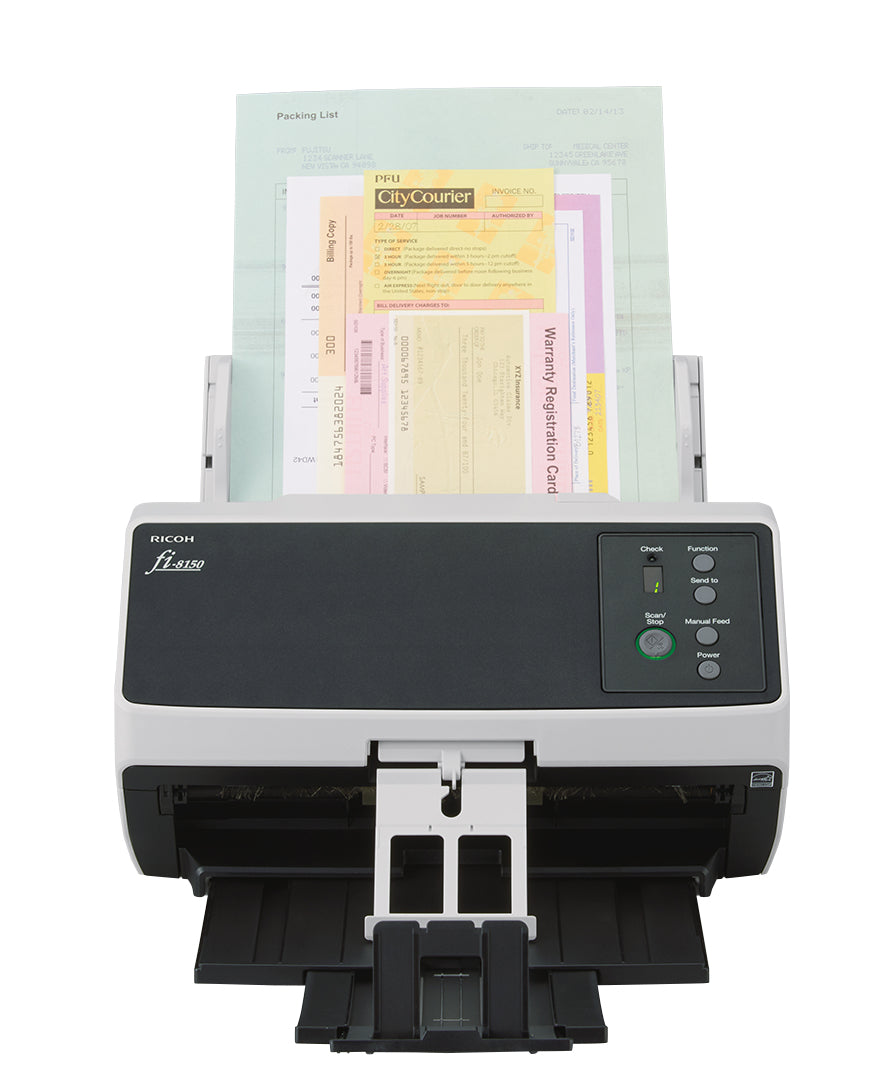 Ricoh FI-8150 – Dokumentenscanner, A4, Duplex, 50 Seiten pro Minute, 600 dpi, ADF 100 Blatt, LAN, USB