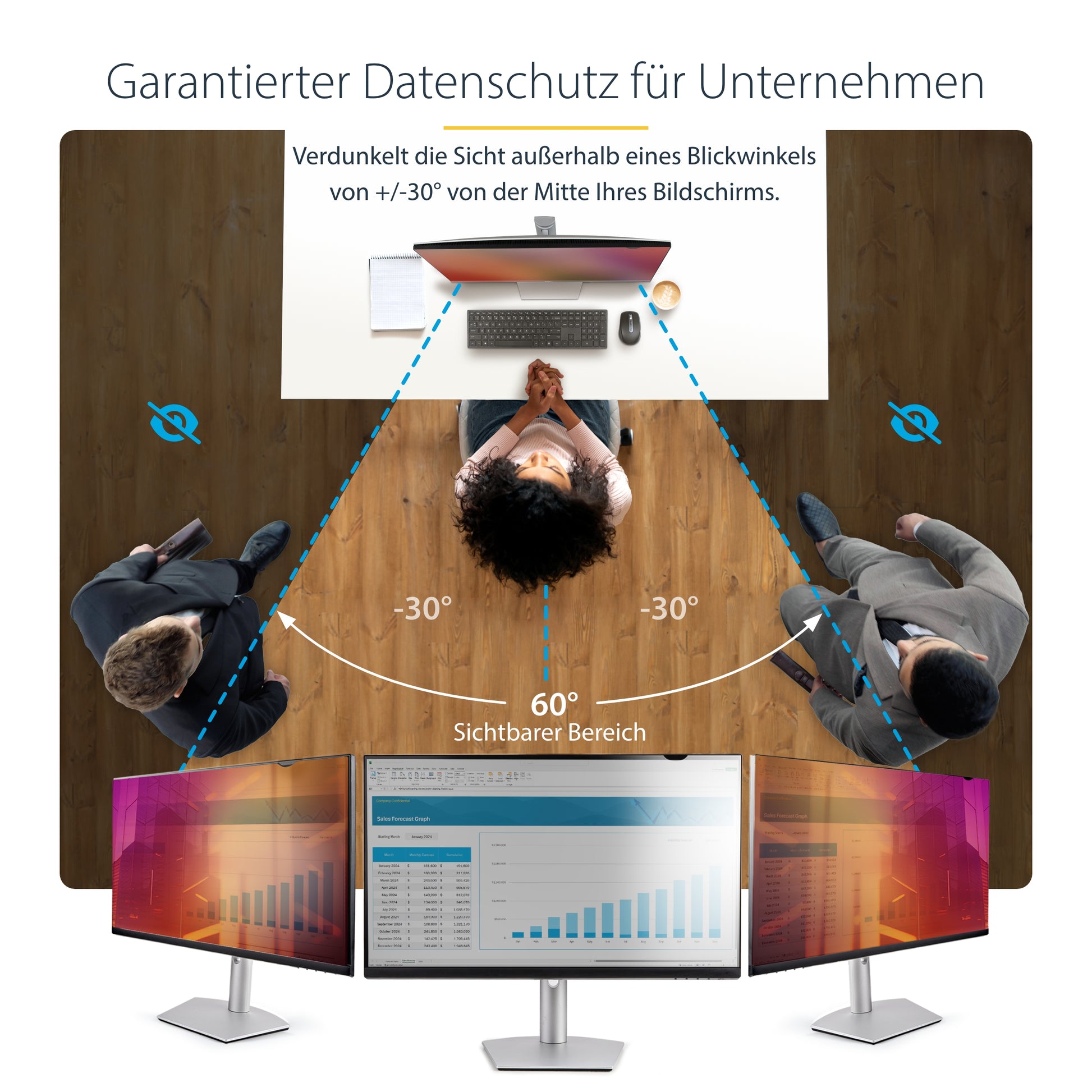 StarTech.com Displayschutz für 27" Monitore – Gold