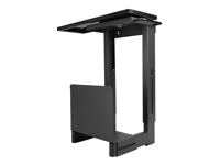 Lindy 40284 – PC-Halterung unter Tisch – verstellbar (B bis 45 cm, H bis 49 cm), 30 kg, Schwarz