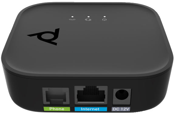Poly ATA 400 – Analog-Telefonadapter, 1x FXS (RJ-11), 1x RJ-45, 1x USB 2.0, SIP