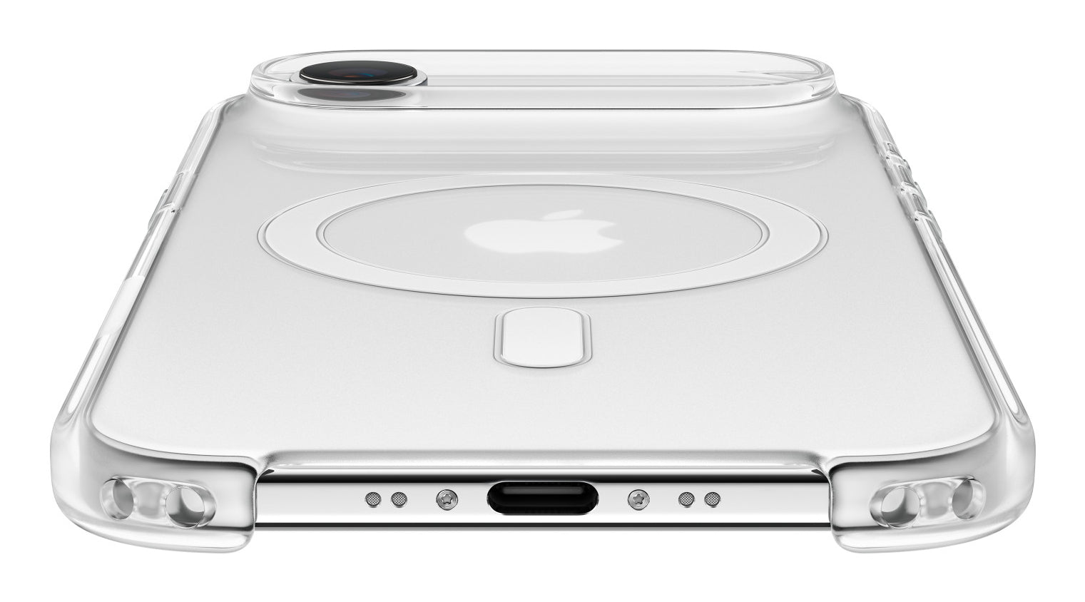 Apple Backcover – für Apple iPhone Air – transparent – PC – MagSafe-kompatibel, mit Kartenfach