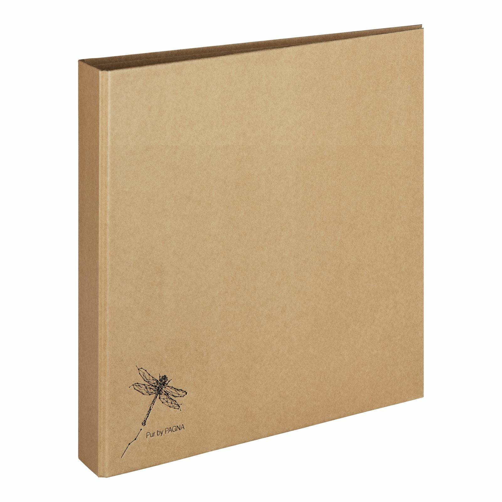 Pagna Ringbuch – A5 Hochformat – 2-Ring-Mechanik, Ø 25 mm, Rücken 35 mm – Natur, Karton, Recyceltes Material
